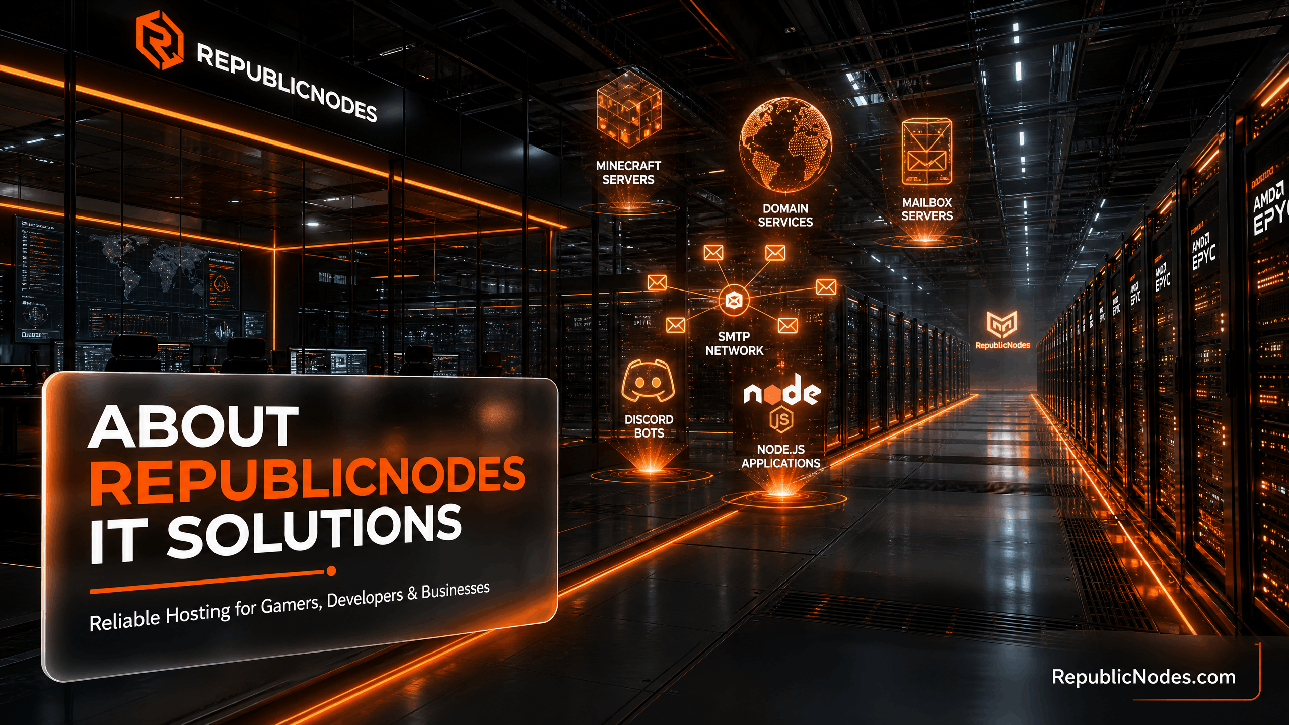 About RepublicNodes IT Solutions | Reliable Hosting for Gamers, Developers & Businesses