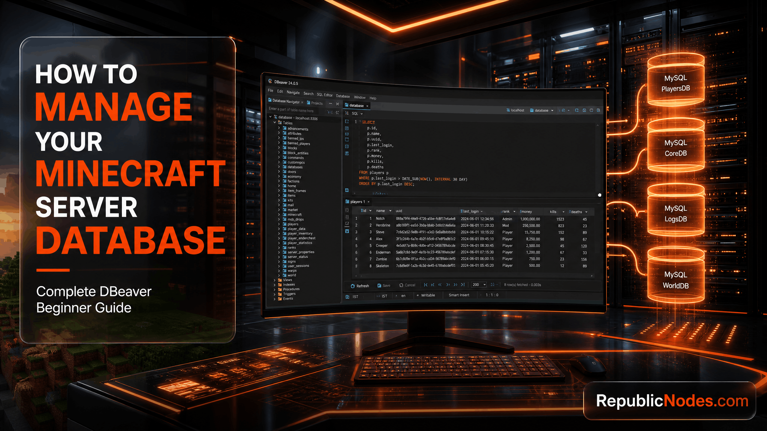 How to Manage Your Minecraft Server Database with DBeaver (Beginner's Guide)
